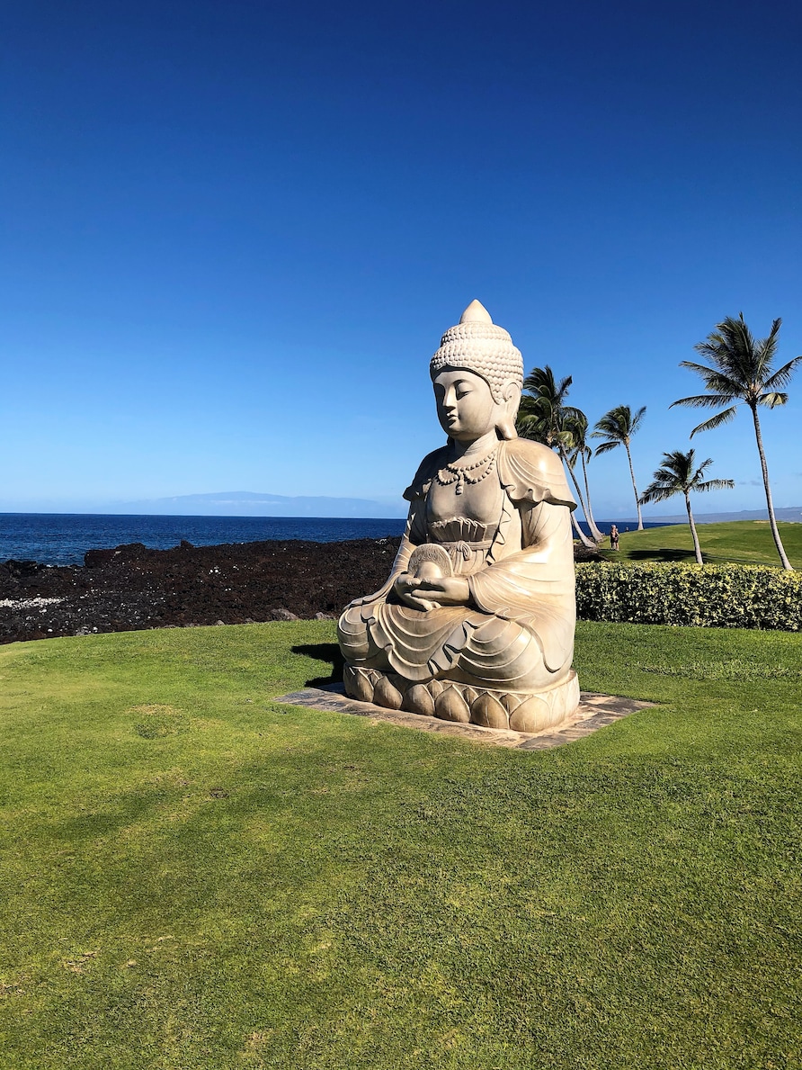 Buddha Point at Hilton Grand Vacations Ocean Tower at Hilton Waikoloa Village in Hawaii.  