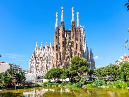 Sagrada Familia Cathedral in Barcelona, Spain