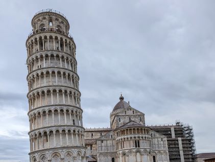 The Leaning Tower of Pisa in Italy