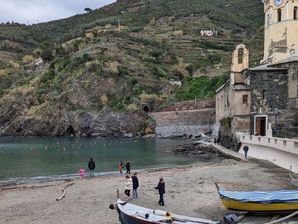 A lake at one of the villages of Cinque Terre, Italy