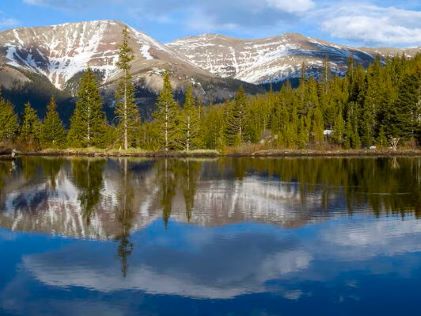 Lake and mountains in Colorado